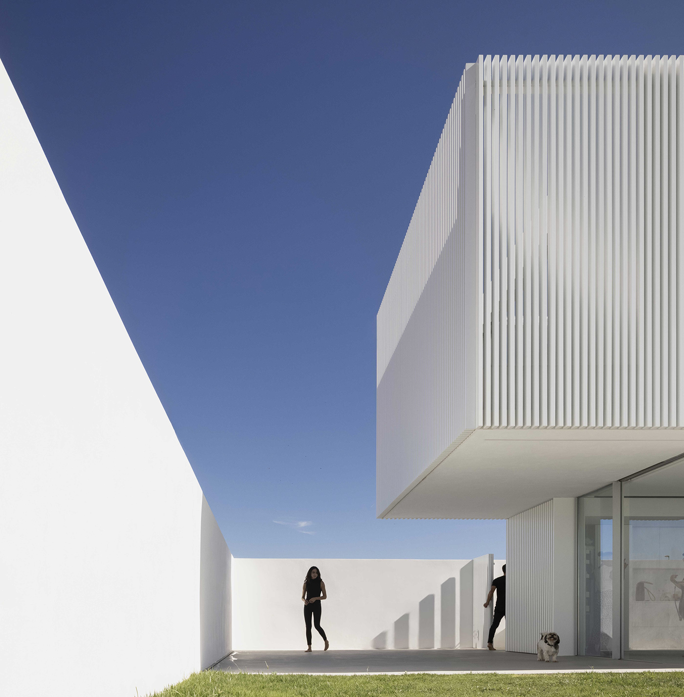 Piera House，Architectural design，Minimalist style，white，