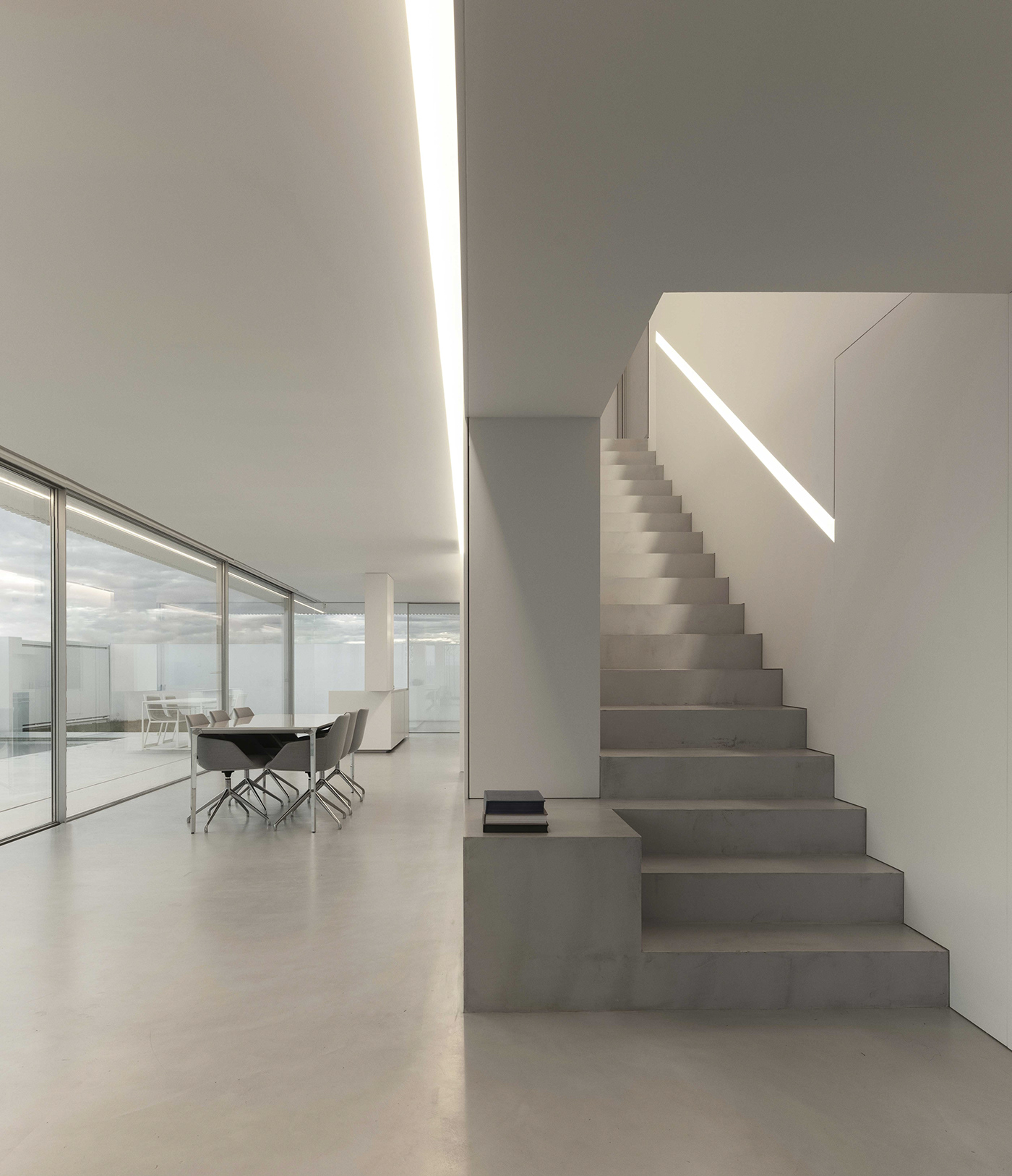 Piera House，Architectural design，Minimalist style，white，