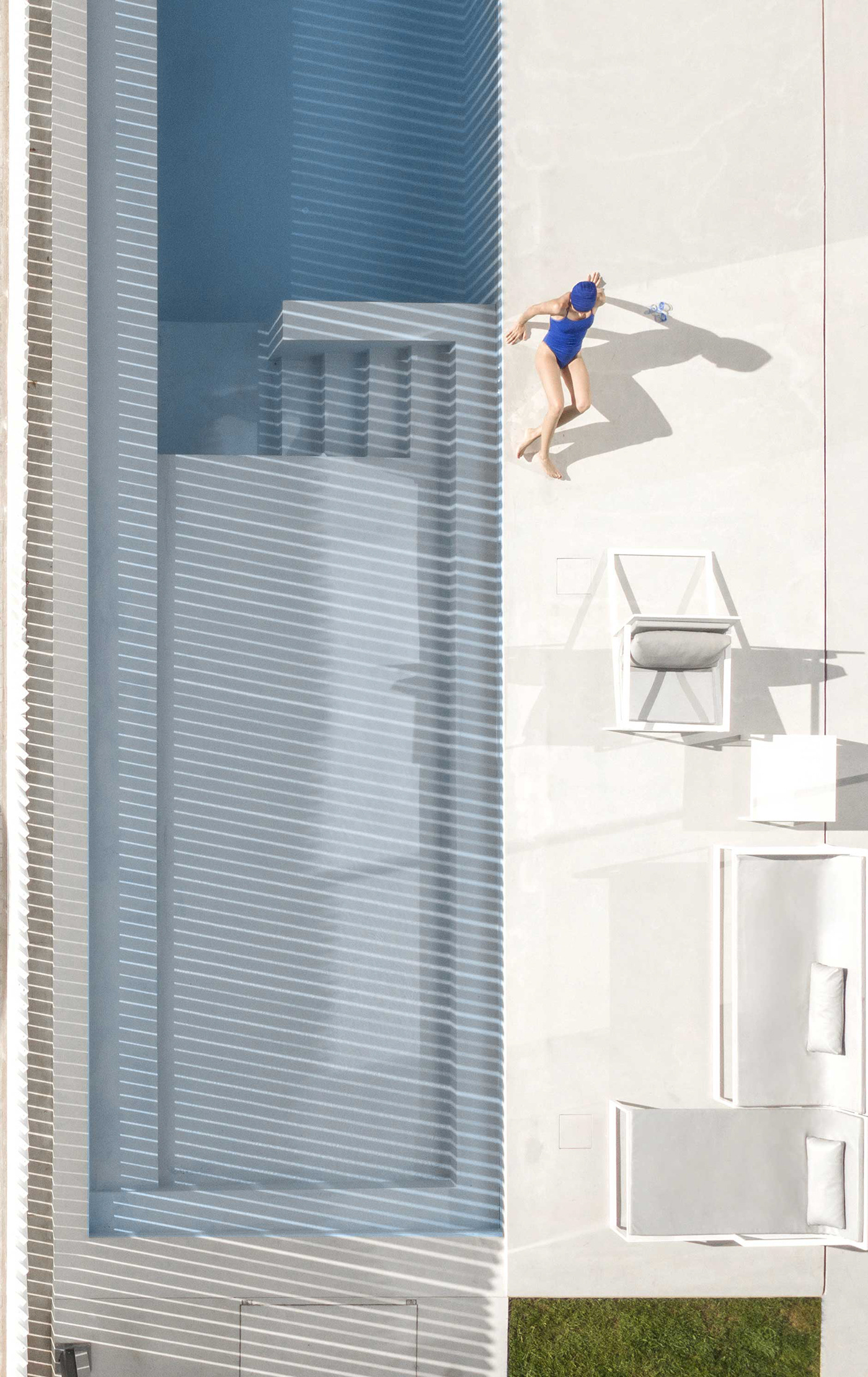 Piera House，Architectural design，Minimalist style，white，