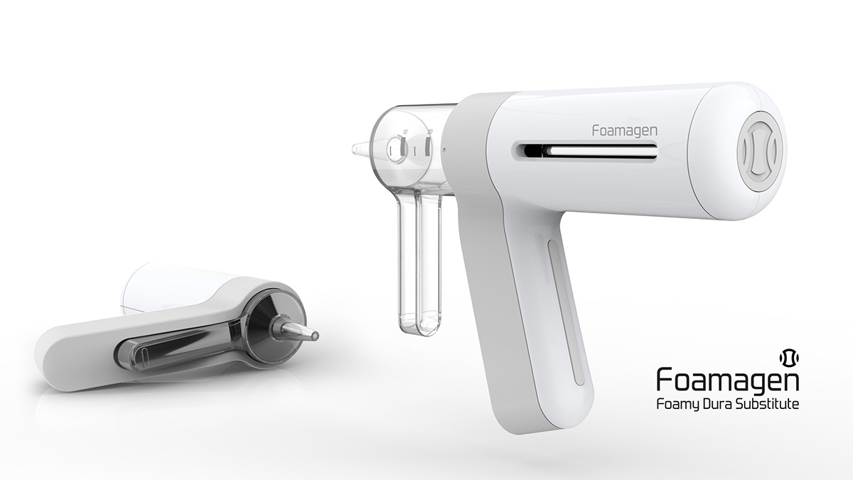 Medical equipment，Foam gun，Dural repair tool，industrial design，
