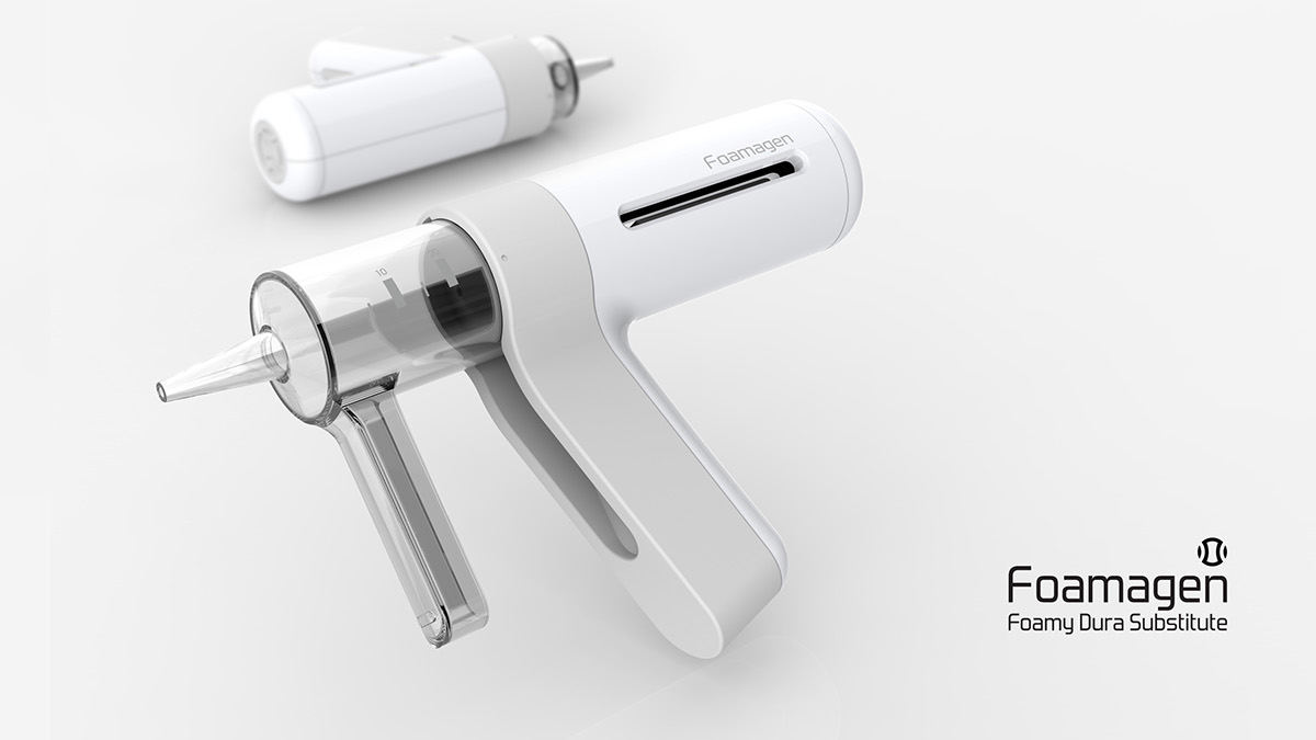 Medical equipment，Foam gun，Dural repair tool，industrial design，
