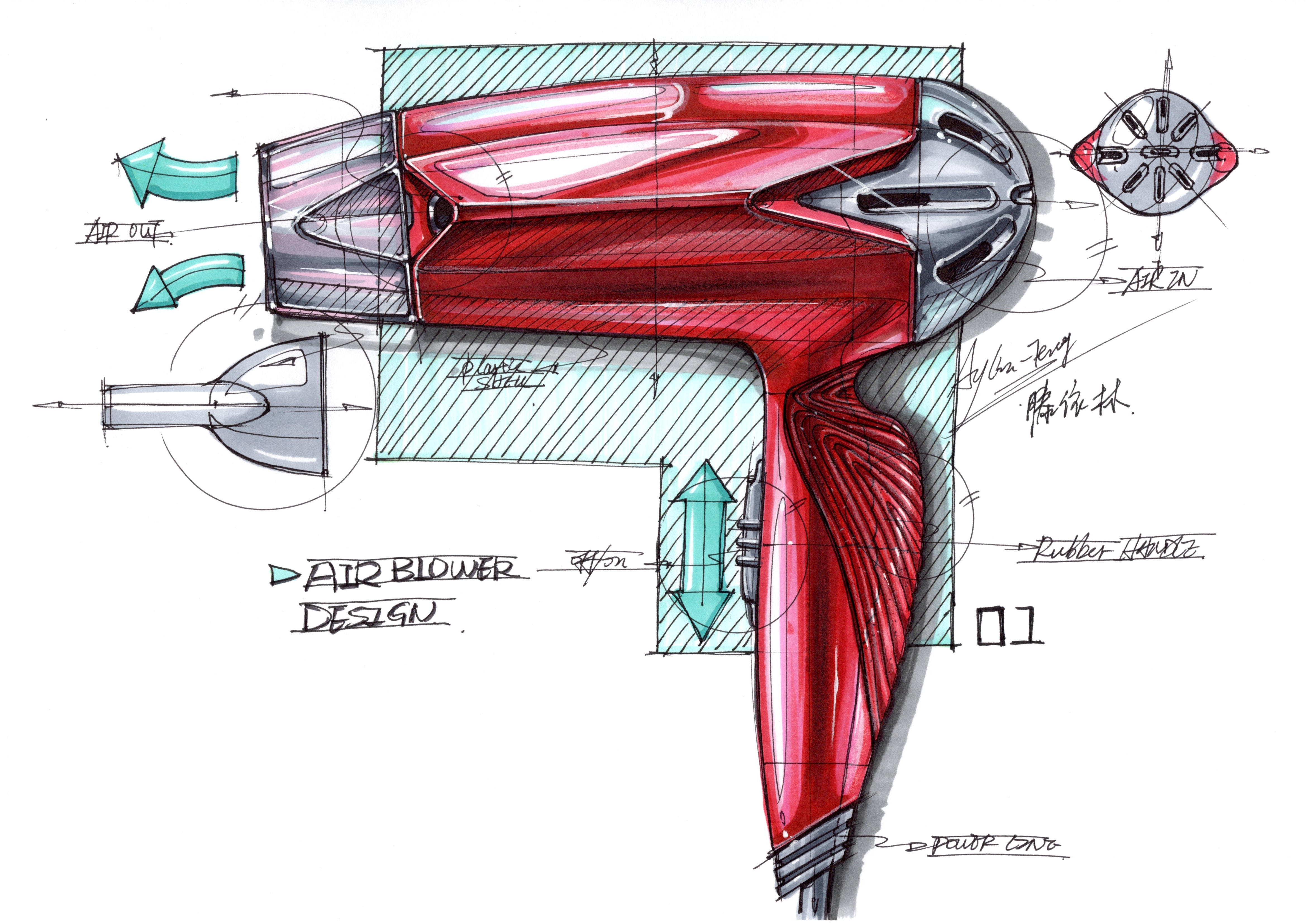 Hand drawn industrial design，Postgraduate entrance examination for industrial design，Hand drawn product design，Product design postgraduate entrance examination，industrial design，product design，Design hand drawn，Designer's hand-painted book，