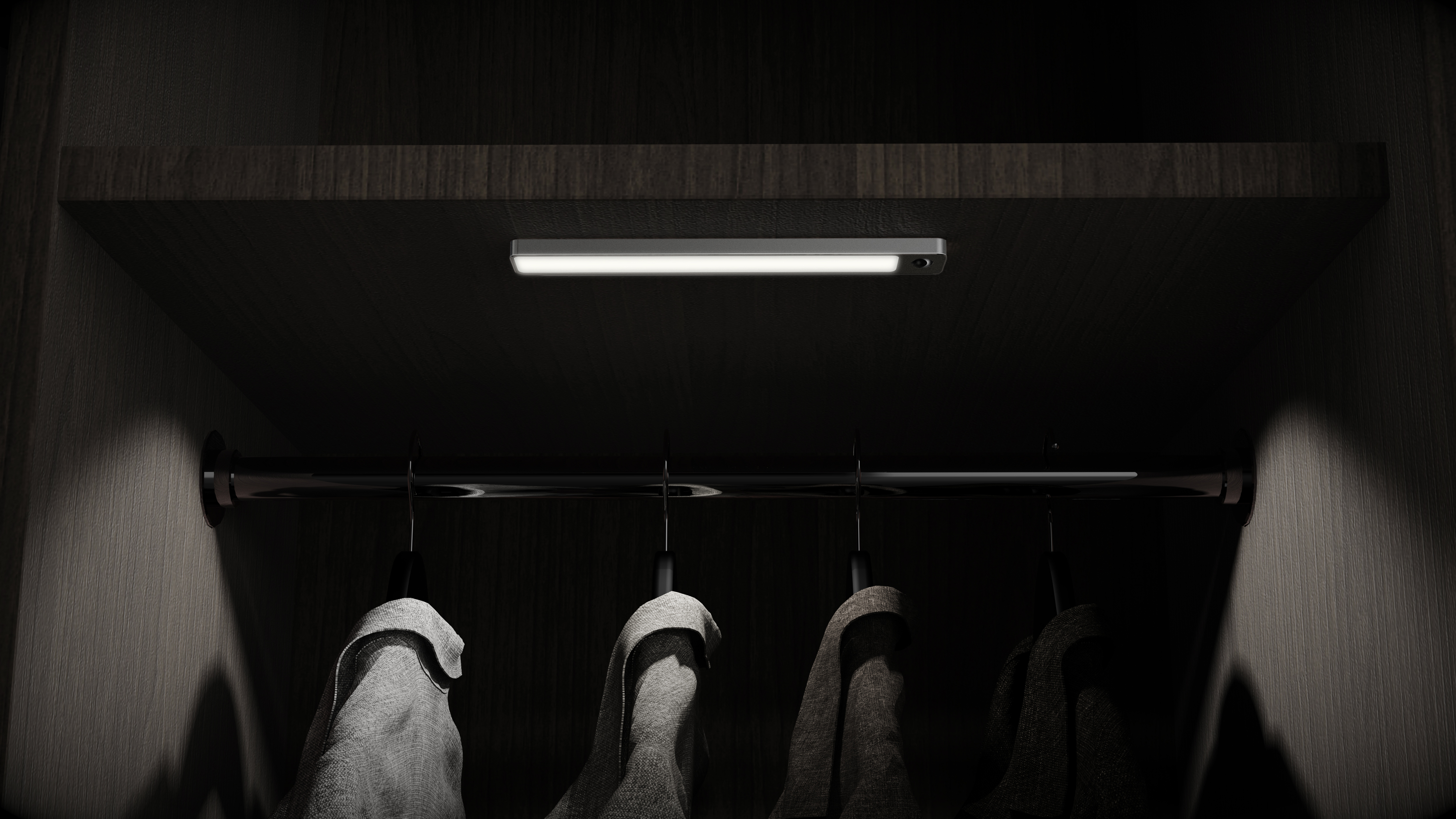 Intelligent induction lamp，Smart home product design，