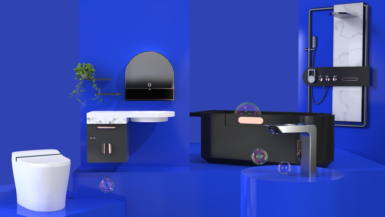 product，Cultural creation，bathroom，Render，