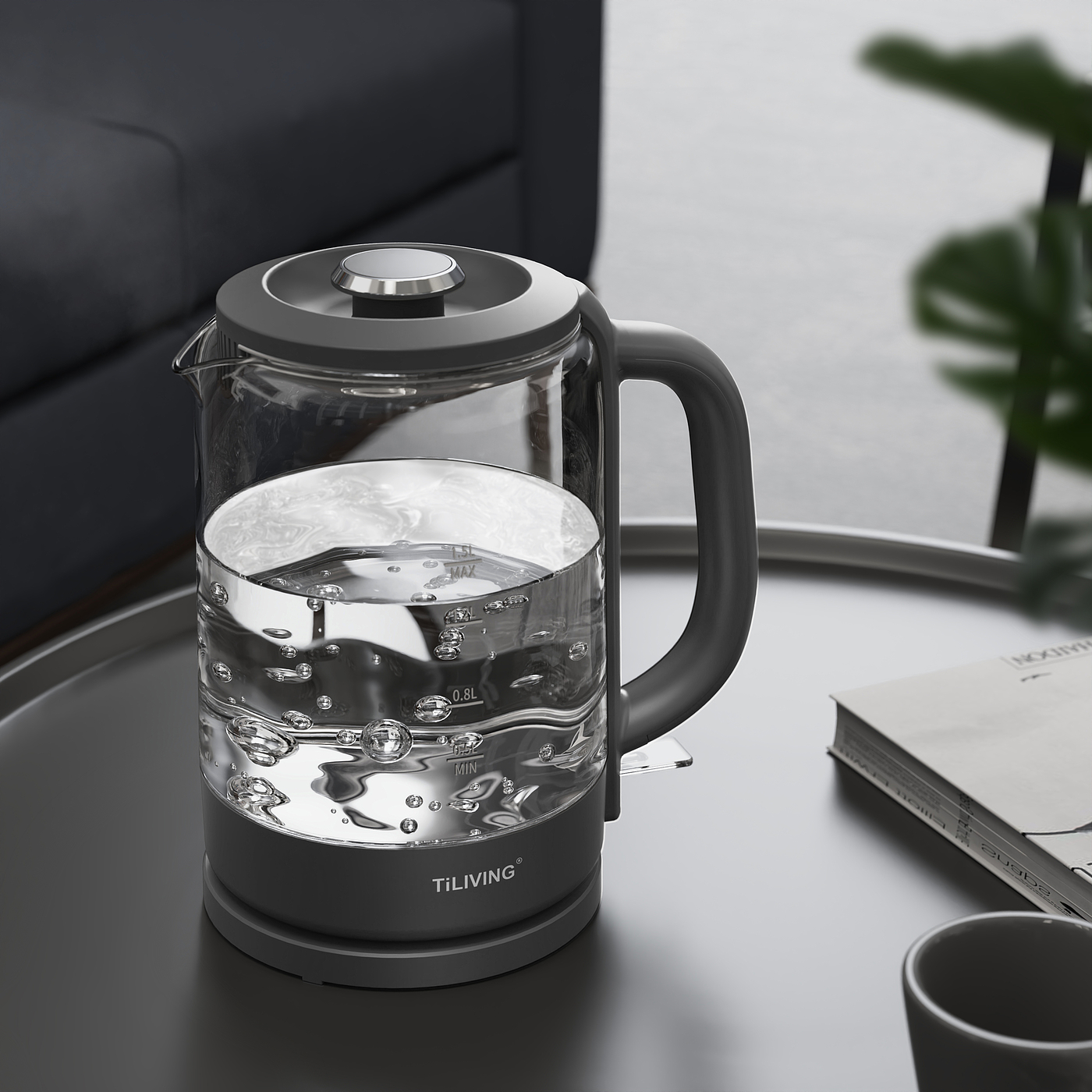 rhino，keyshot，Render，Electric kettle，，Daily Necessities，Scene atmosphere，Coffee pot，