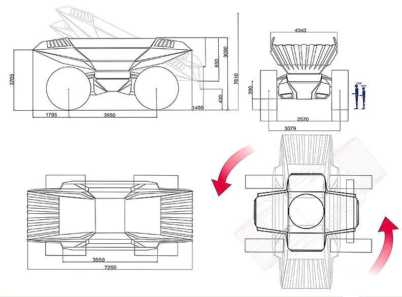 Belaz concept，概念，车，