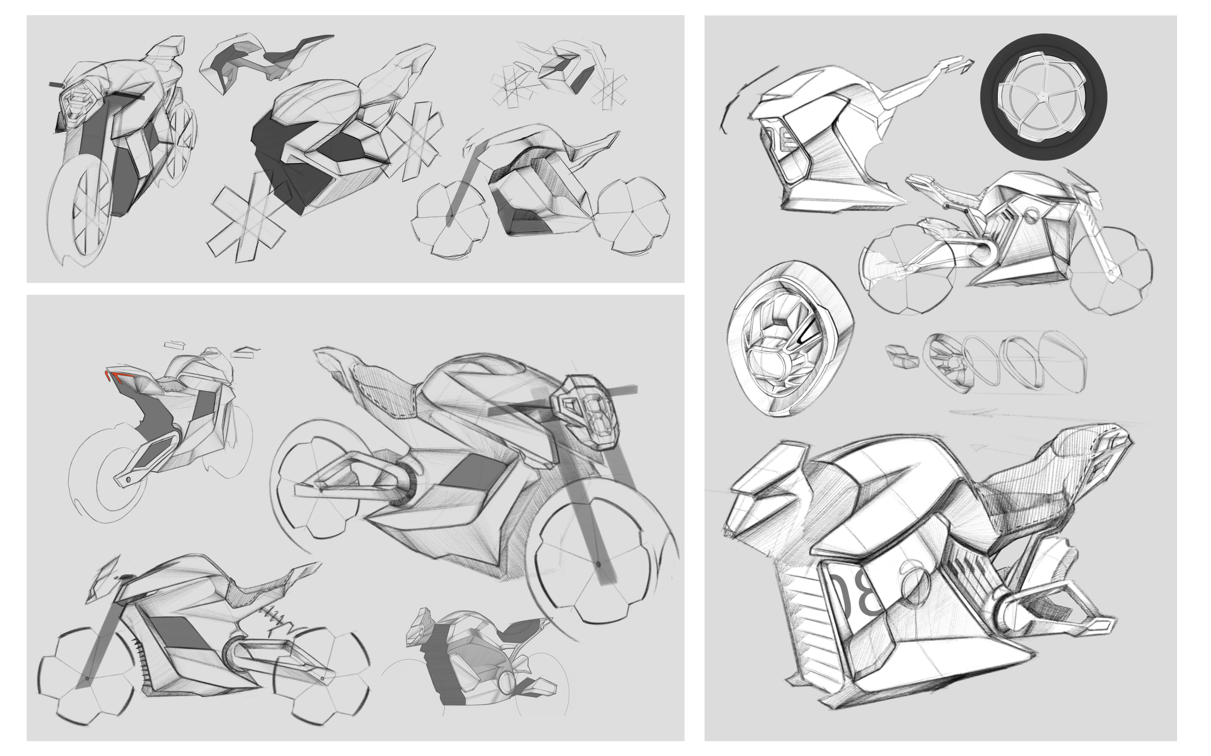 Electric motorcycle，Design，