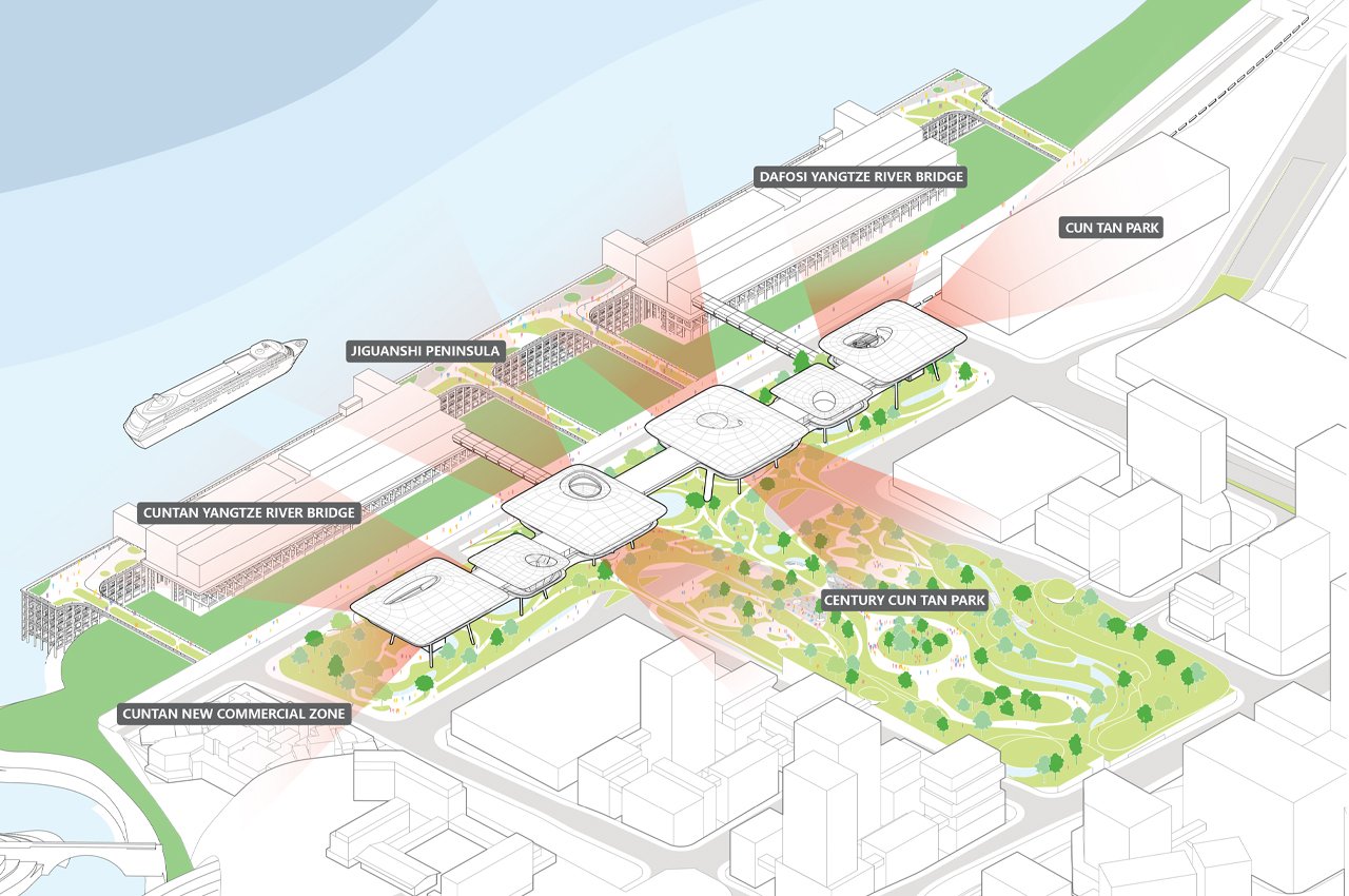 China Academy of Building Sciences，Chongqing Cuntan International Cruise Center，Futuristic design，Crazy architect，