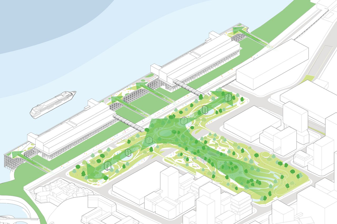 China Academy of Building Sciences，Chongqing Cuntan International Cruise Center，Futuristic design，Crazy architect，