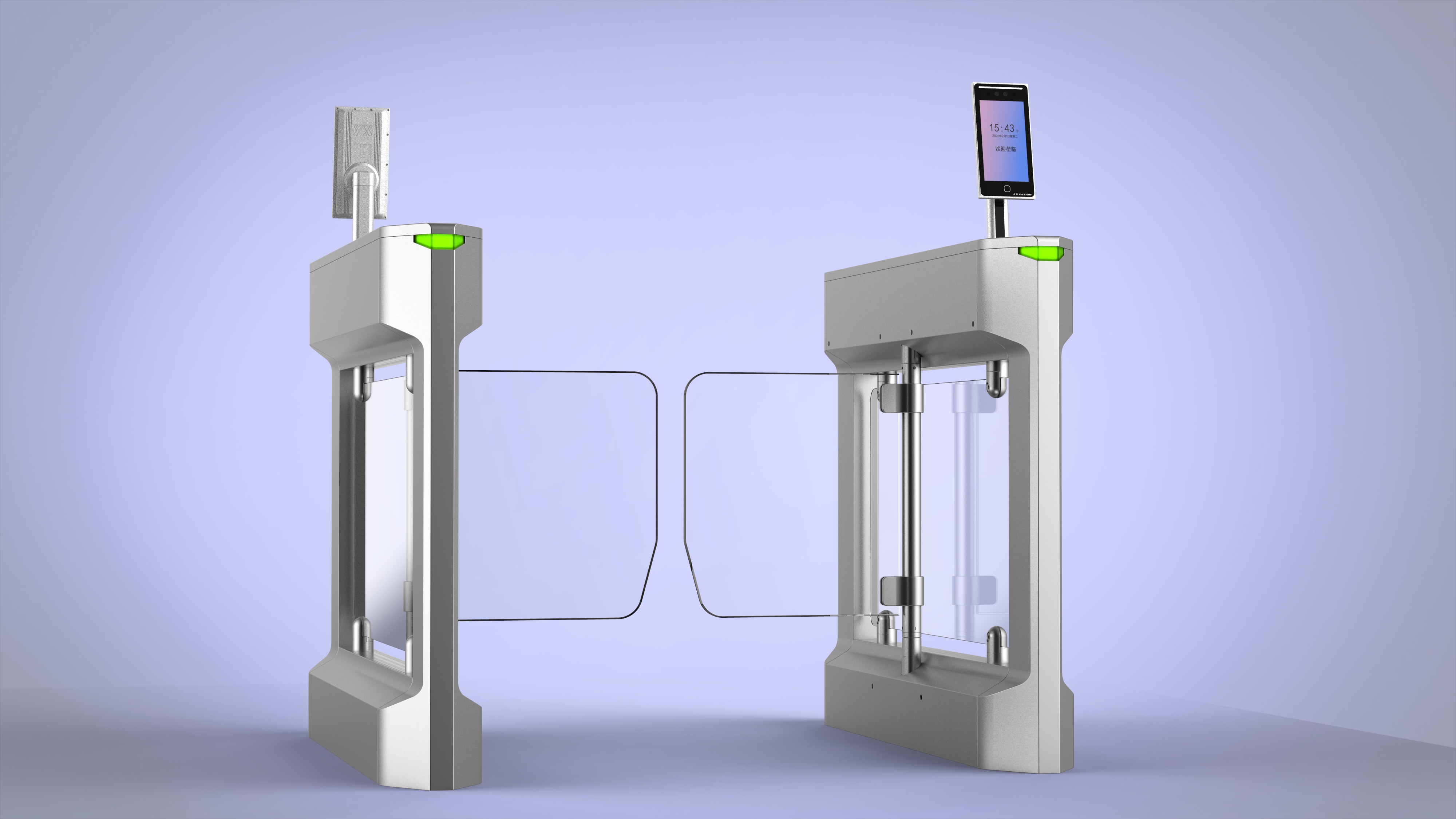 Face recognition，Access control，Face recognition，Access control，Channel gate，Channel gate，Swing gate，Swing gate，