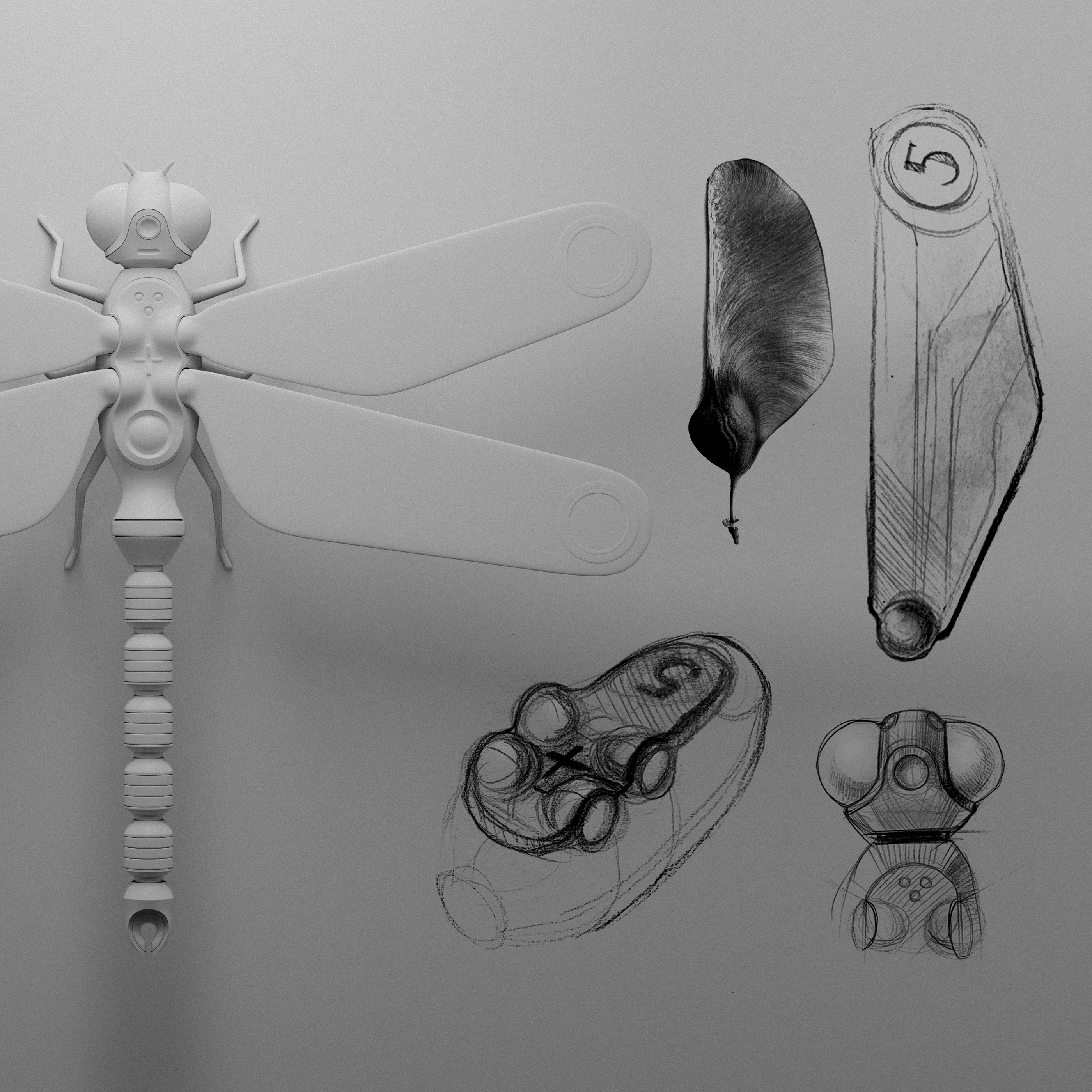 BLENDER，Cycles X，Dragonfly model，