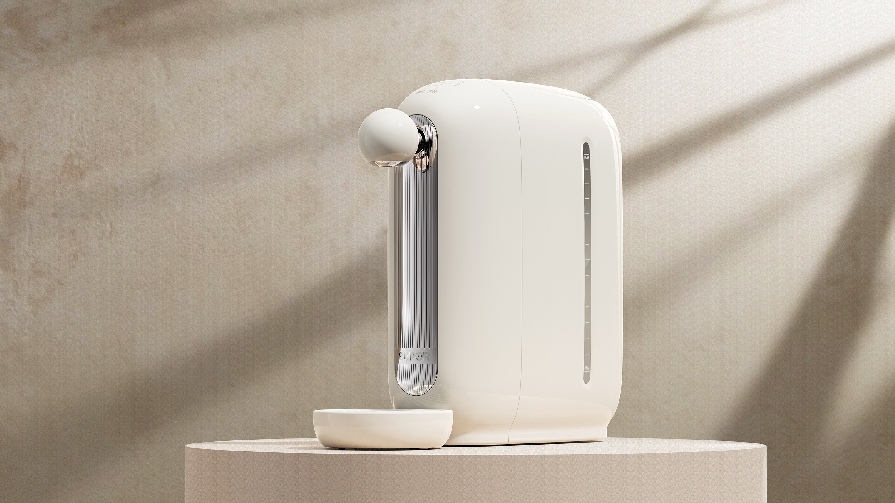 Water dispenser，product design，Retro，round ball，Paddle，household，to work in an office，