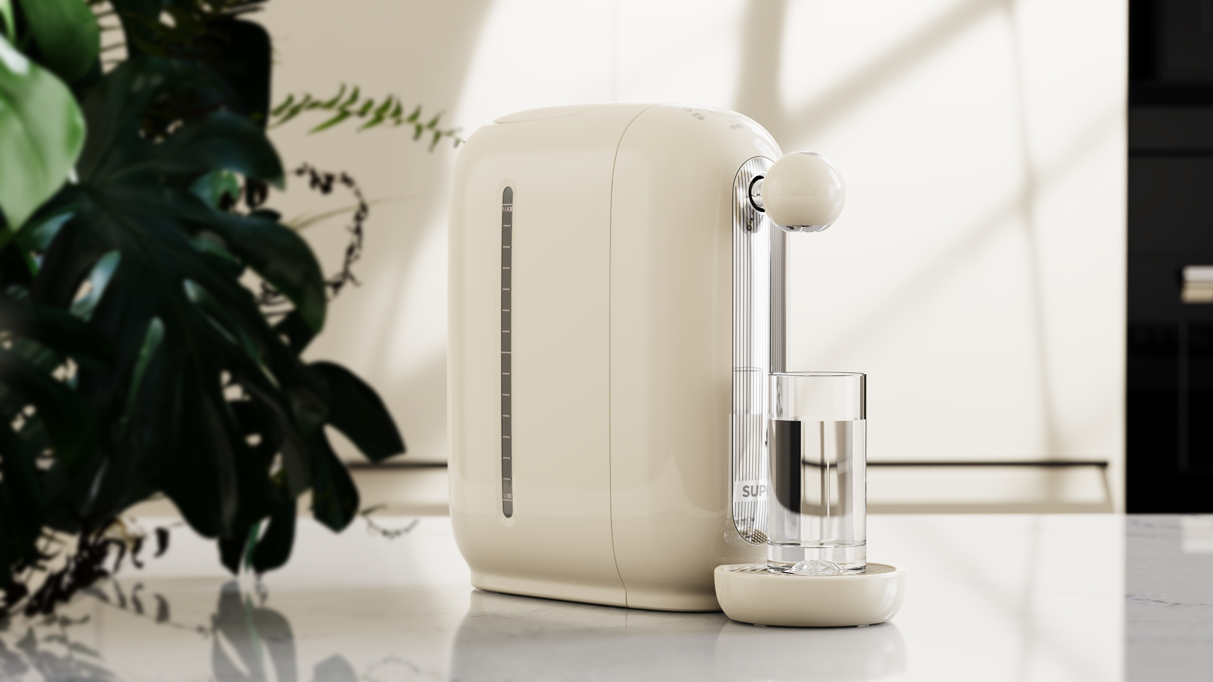 Water dispenser，product design，Retro，round ball，Paddle，household，to work in an office，