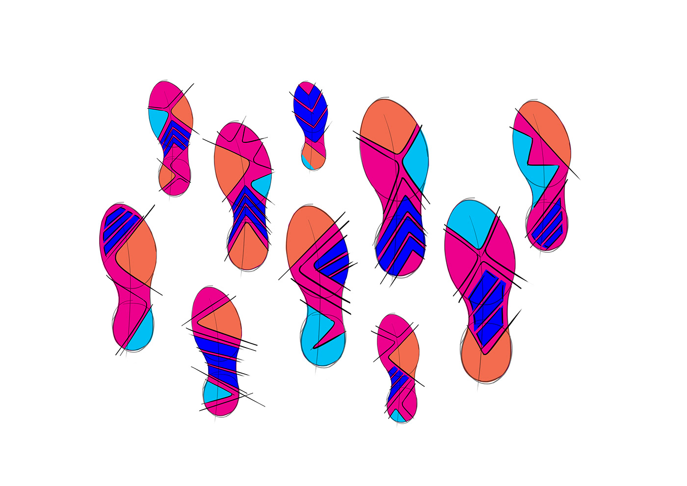 Spasic Territory，sneakers，ADIDAS FOOTBALL，Hand drawn，