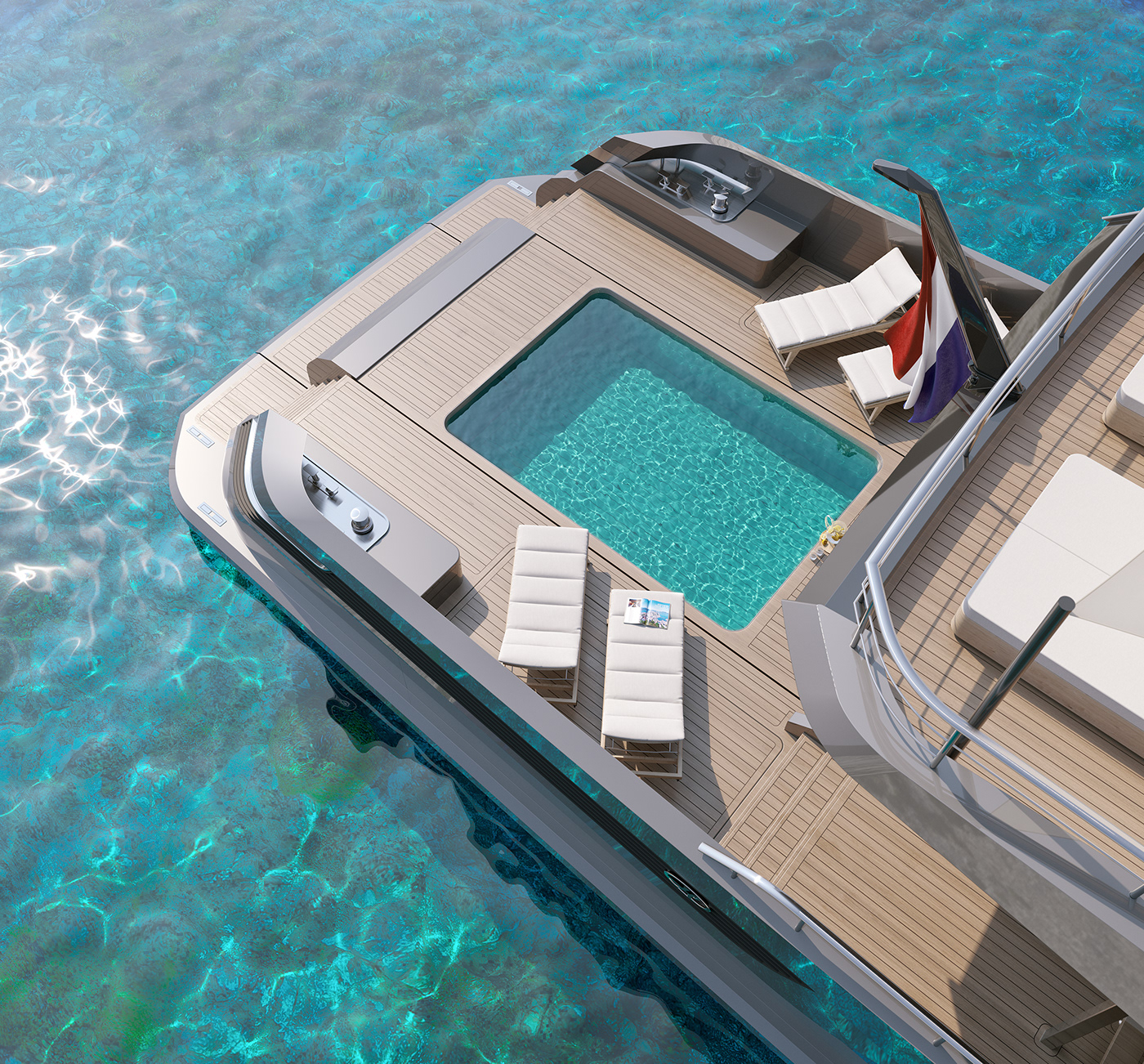 yacht，luxury，cgi，Render，