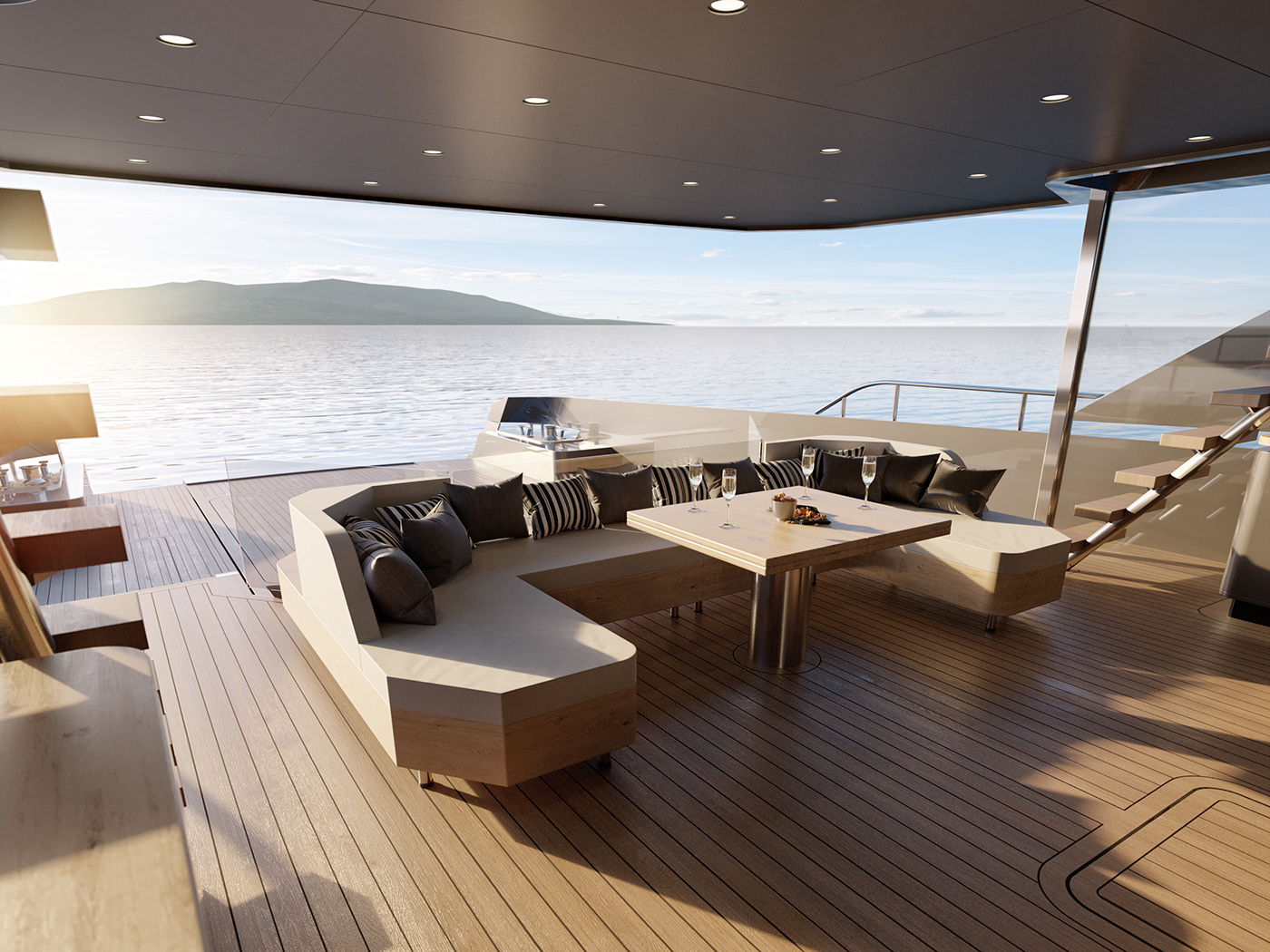 yacht，luxury，cgi，Render，