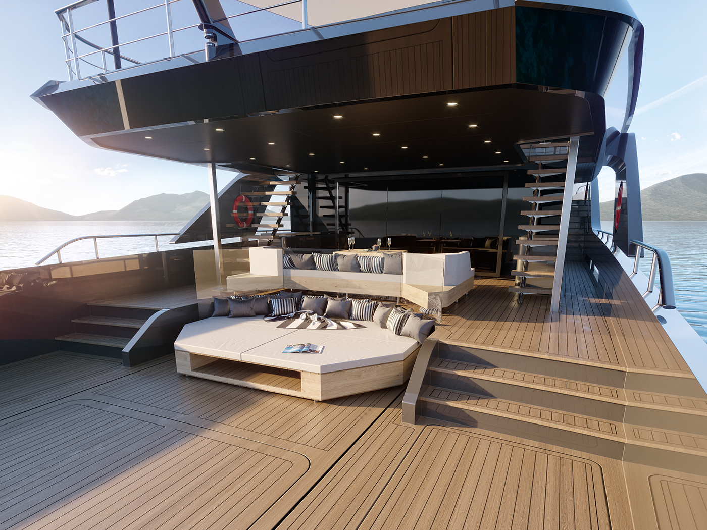 yacht，luxury，cgi，Render，
