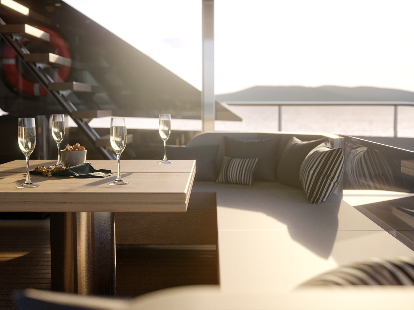 yacht，luxury，cgi，Render，