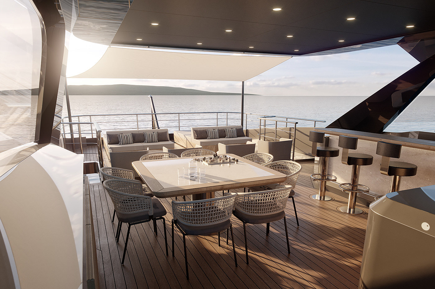 yacht，luxury，cgi，Render，