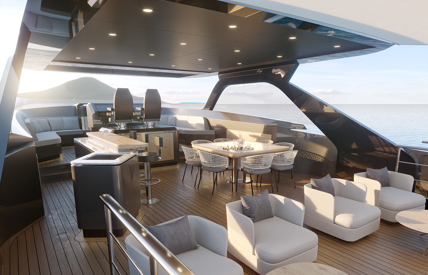 yacht，luxury，cgi，Render，
