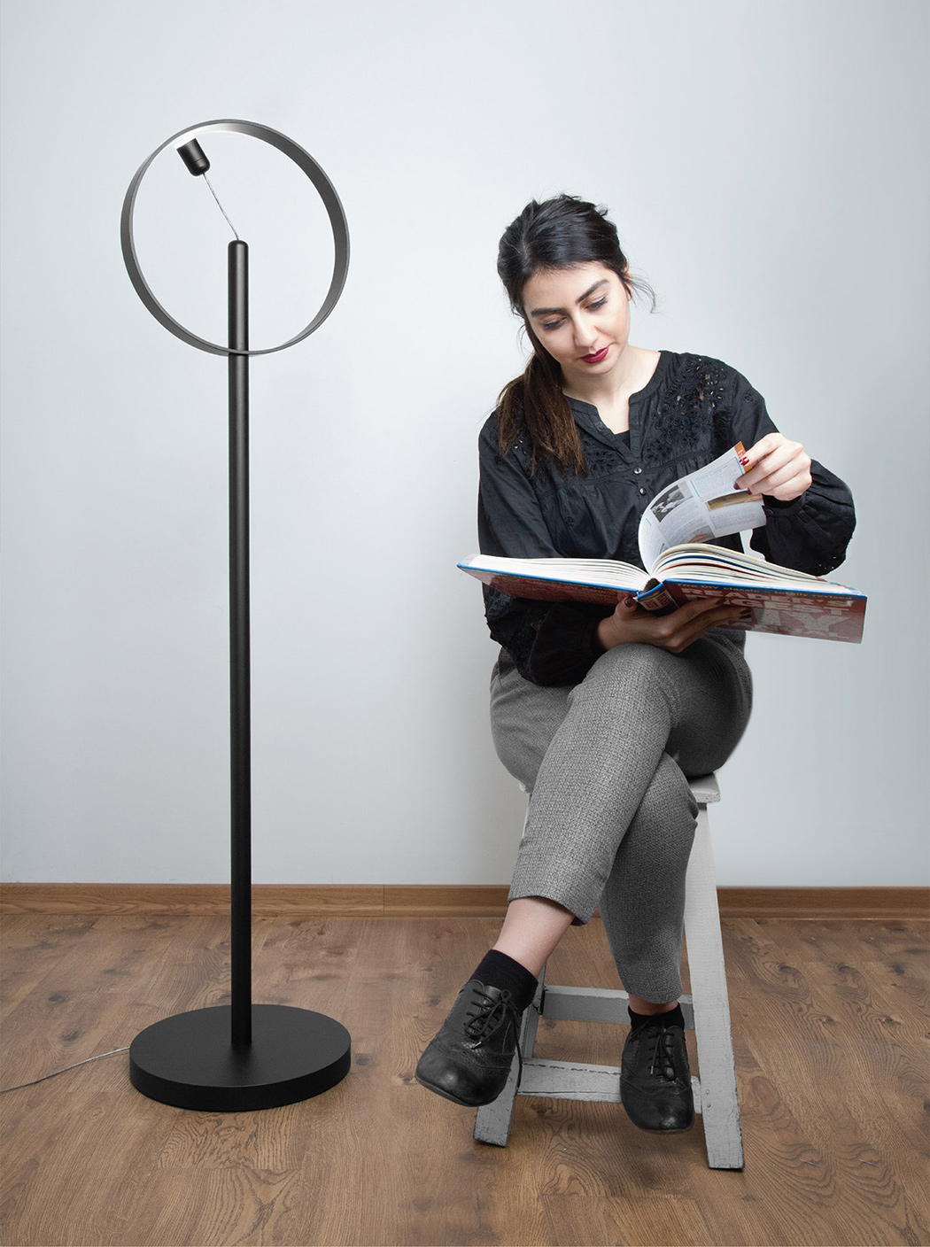 lamps and lanterns，Floor lamp，Magnetic ring，Art，