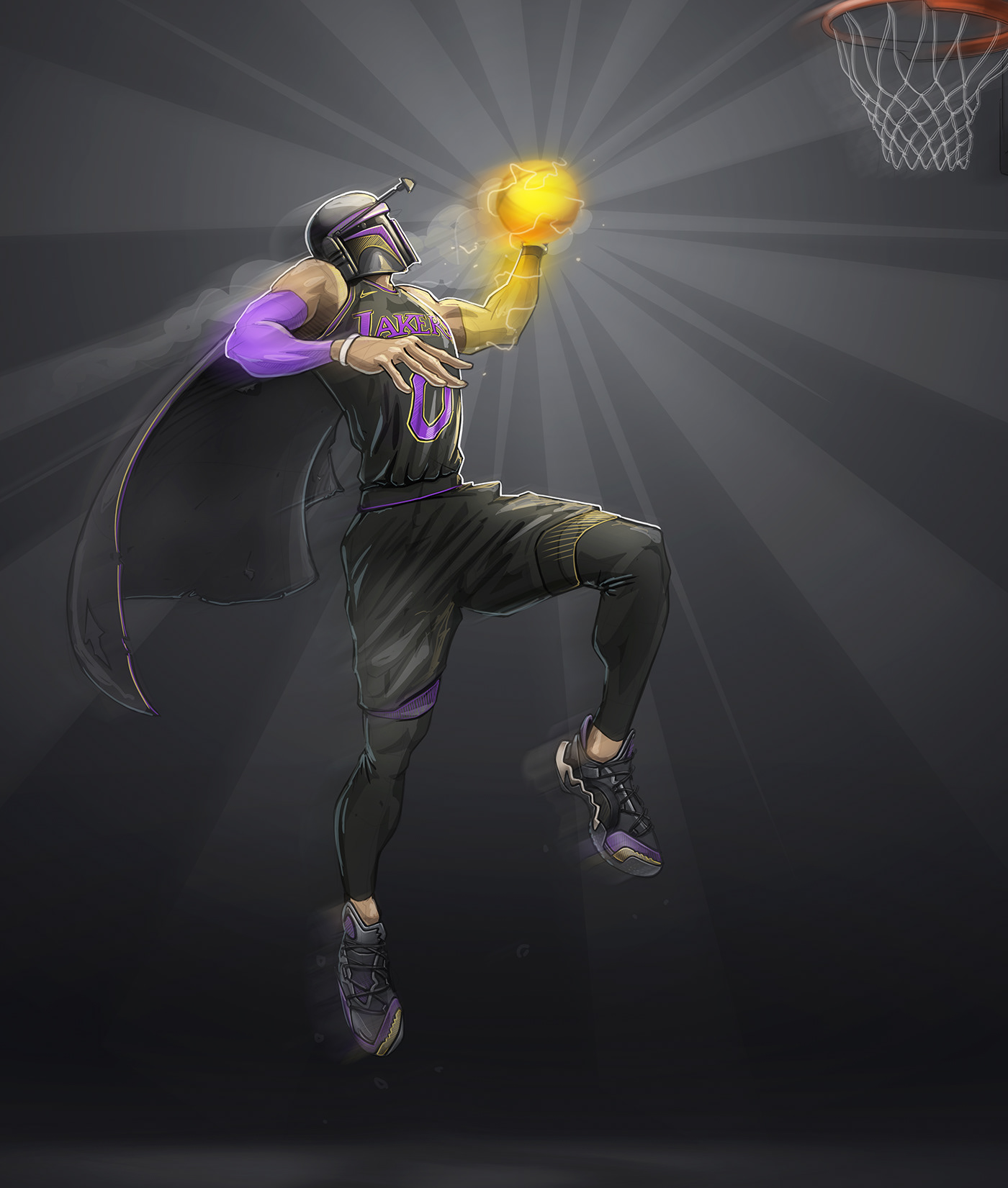 Basketball，sneakers，clothes，nike，Hand drawn，