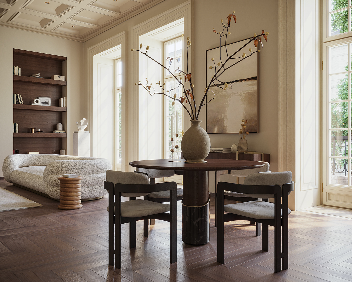 Interior design，Europe，cozy，