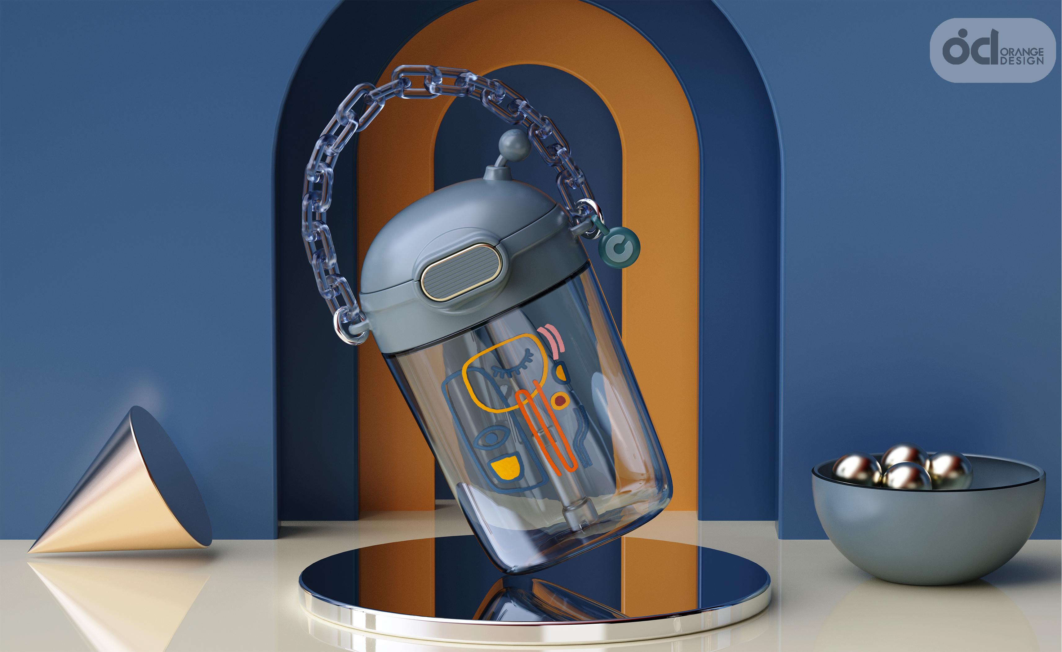 Large capacity plastic cup，