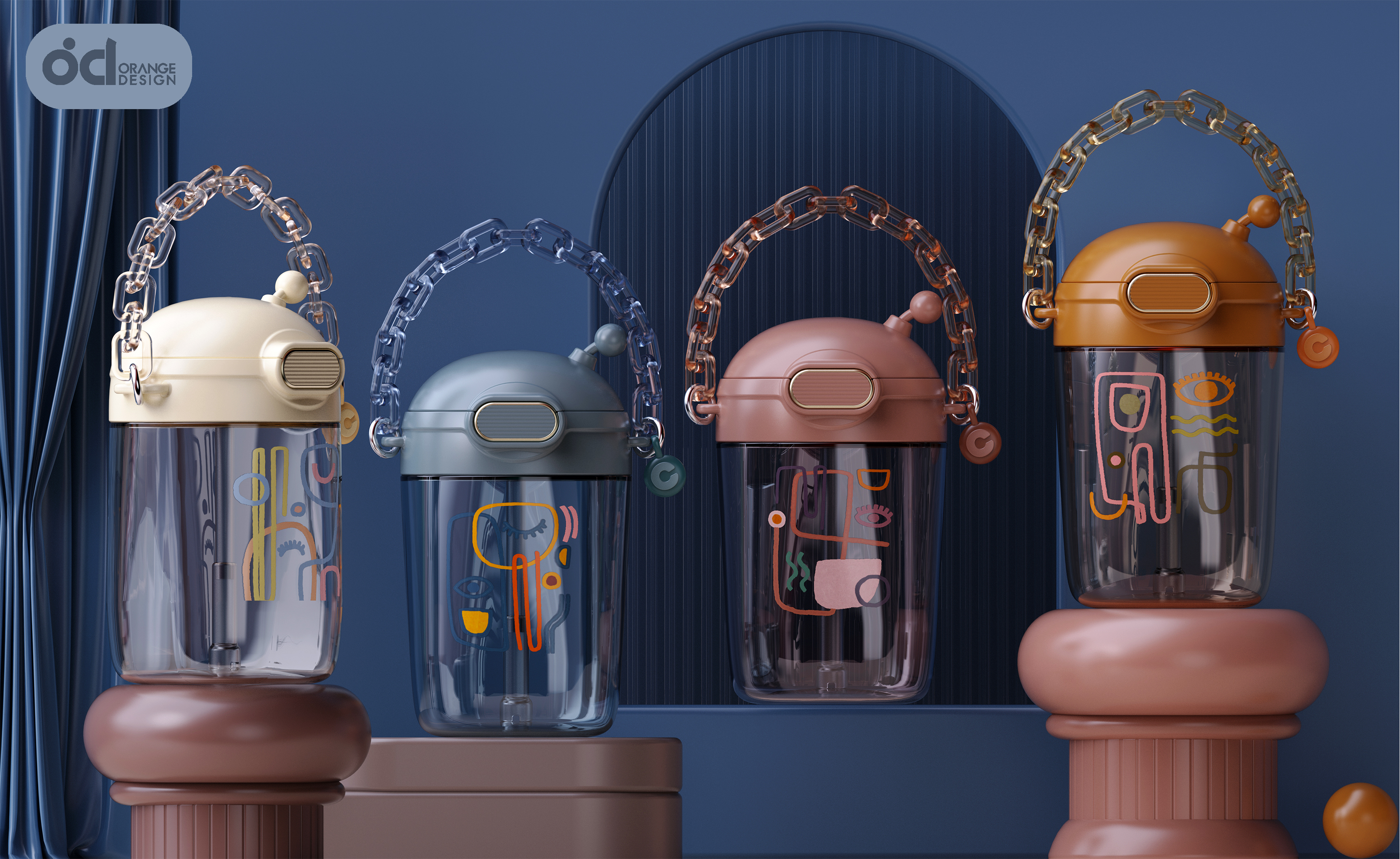 Large capacity plastic cup，