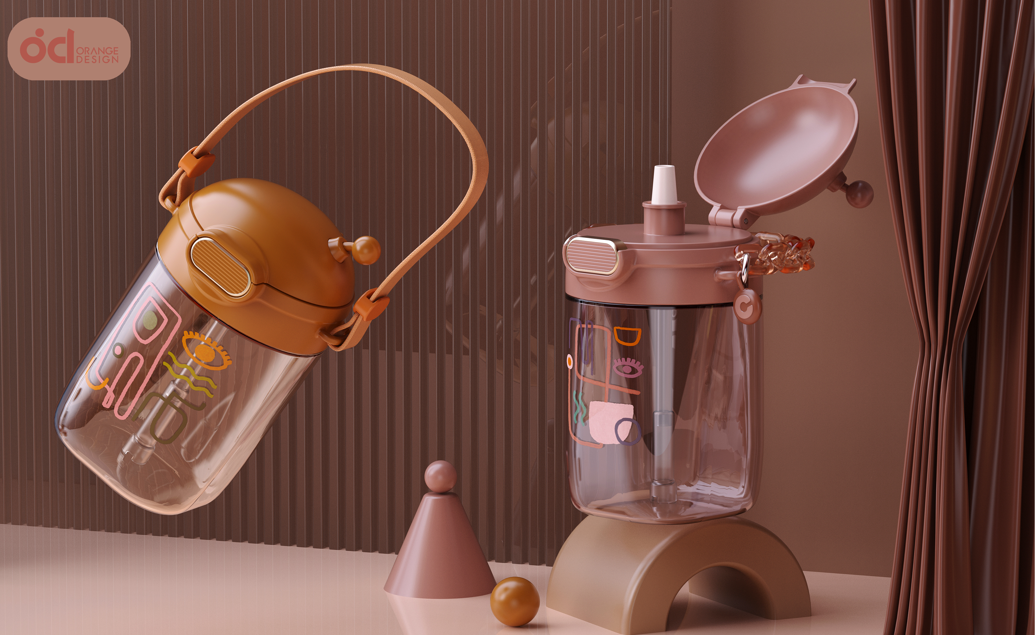 Large capacity plastic cup，