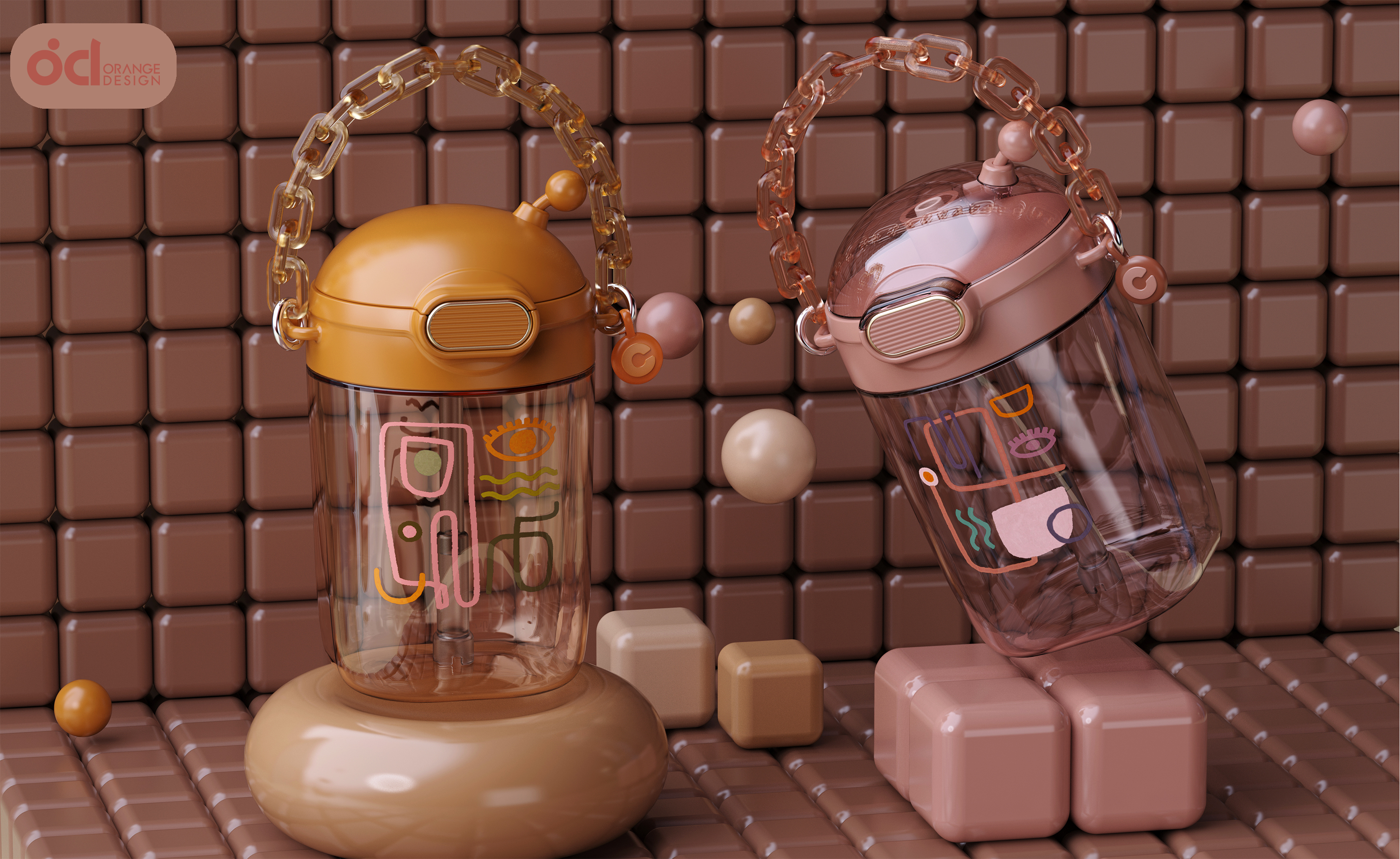 Large capacity plastic cup，