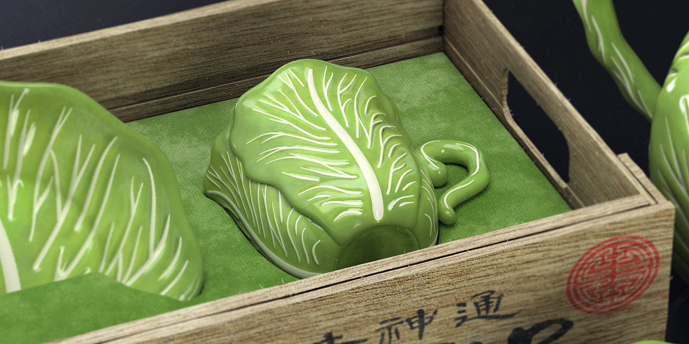 tea set，Cabbage，Vegetables，Avatar，green，Avatar，