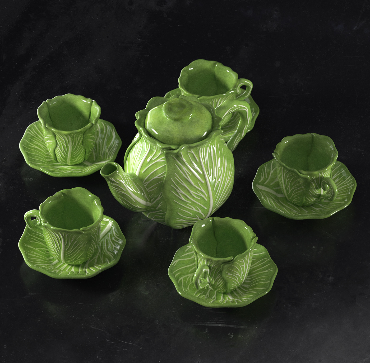 tea set，Cabbage，Vegetables，Avatar，green，Avatar，