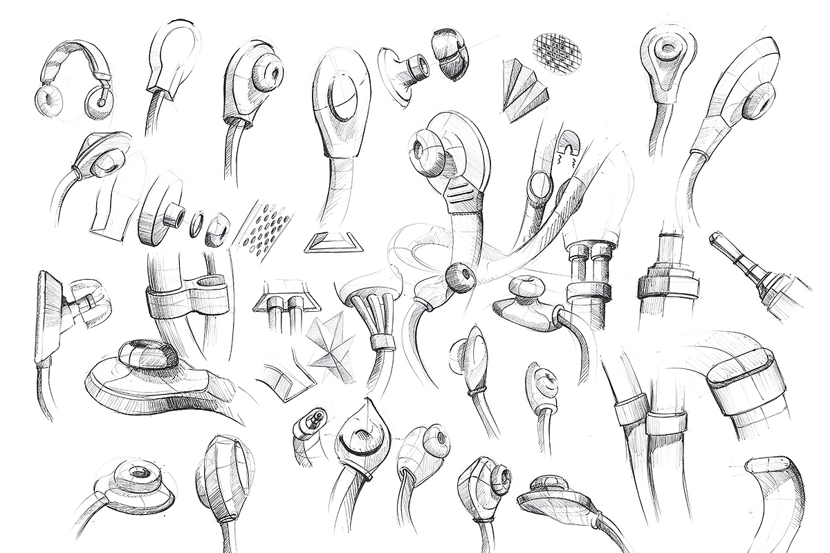 audio frequency，headset，modeling，product design，design process ，