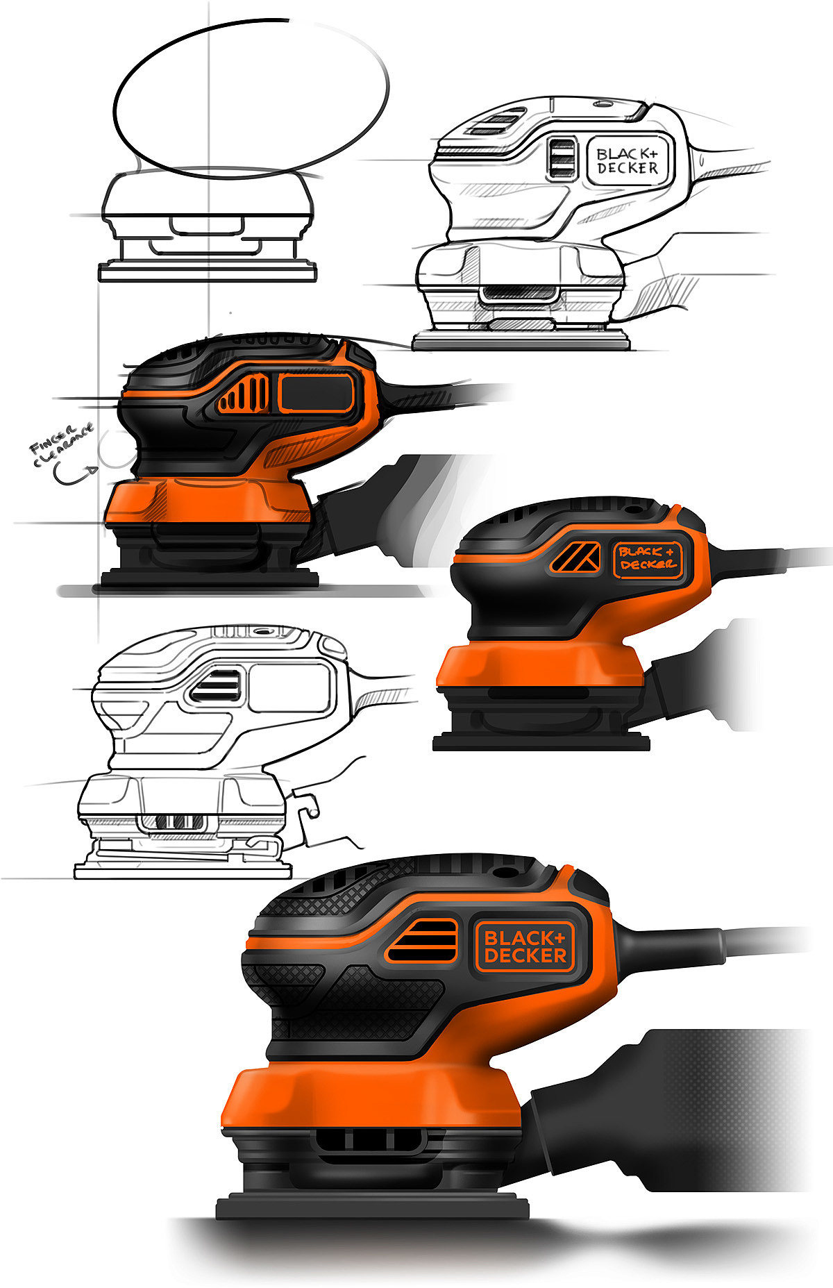 Sander，industrial design，Polishing machine，Design process，