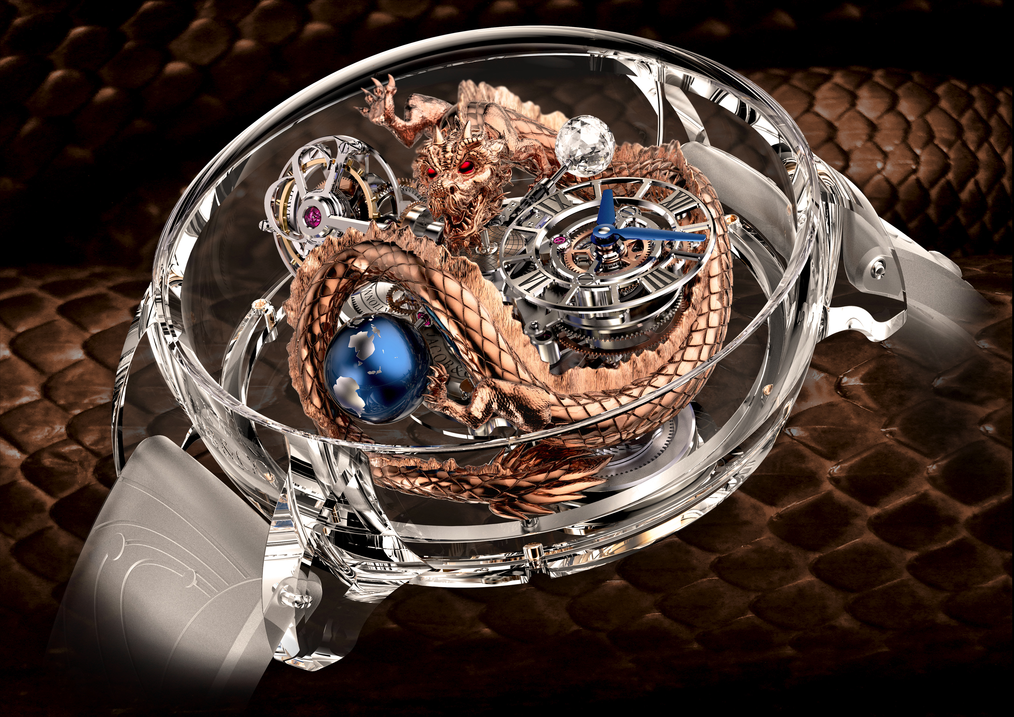 Jacob，Jacob & Co，Dragon of heaven，Wrist watch，Render，Dragon，