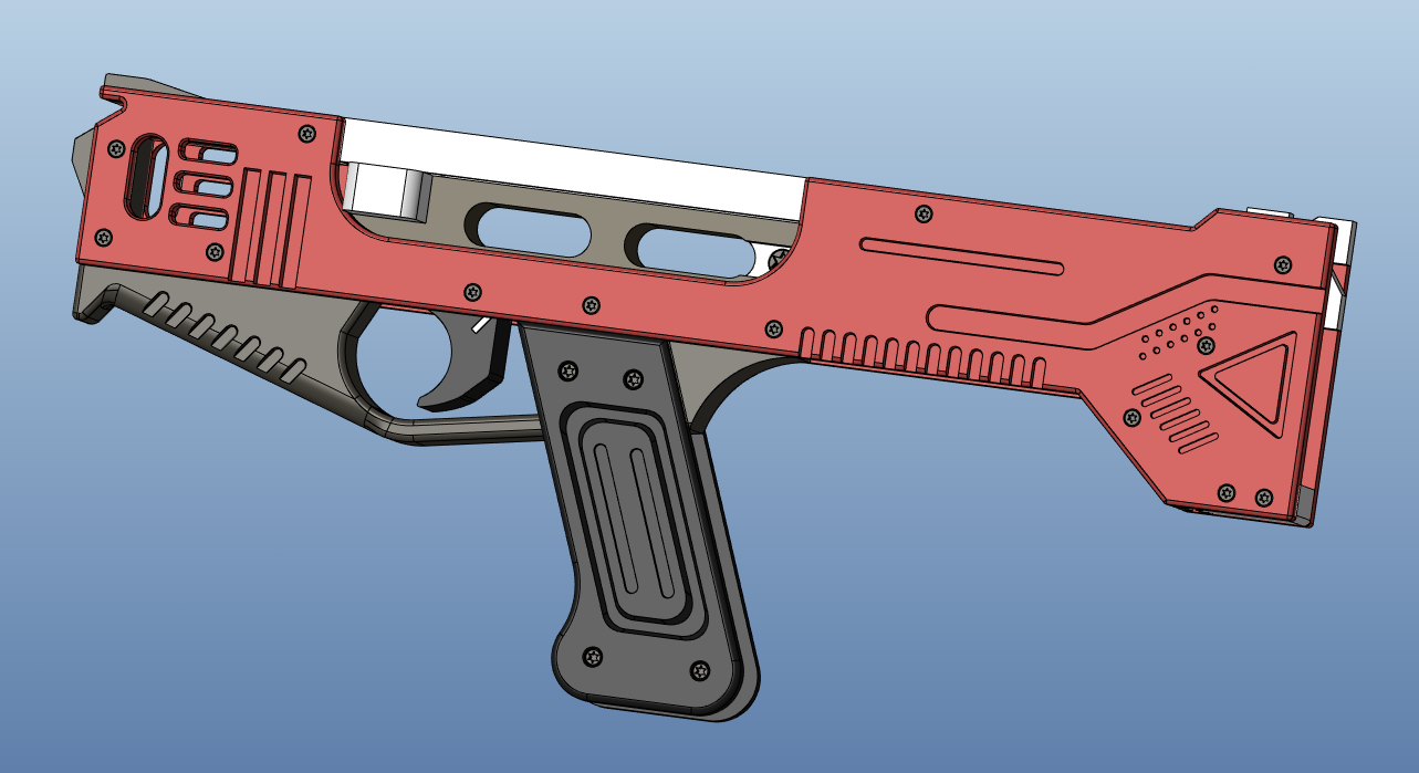 Continuous rubber band gun，gun，Outdoor toys，Field CS，