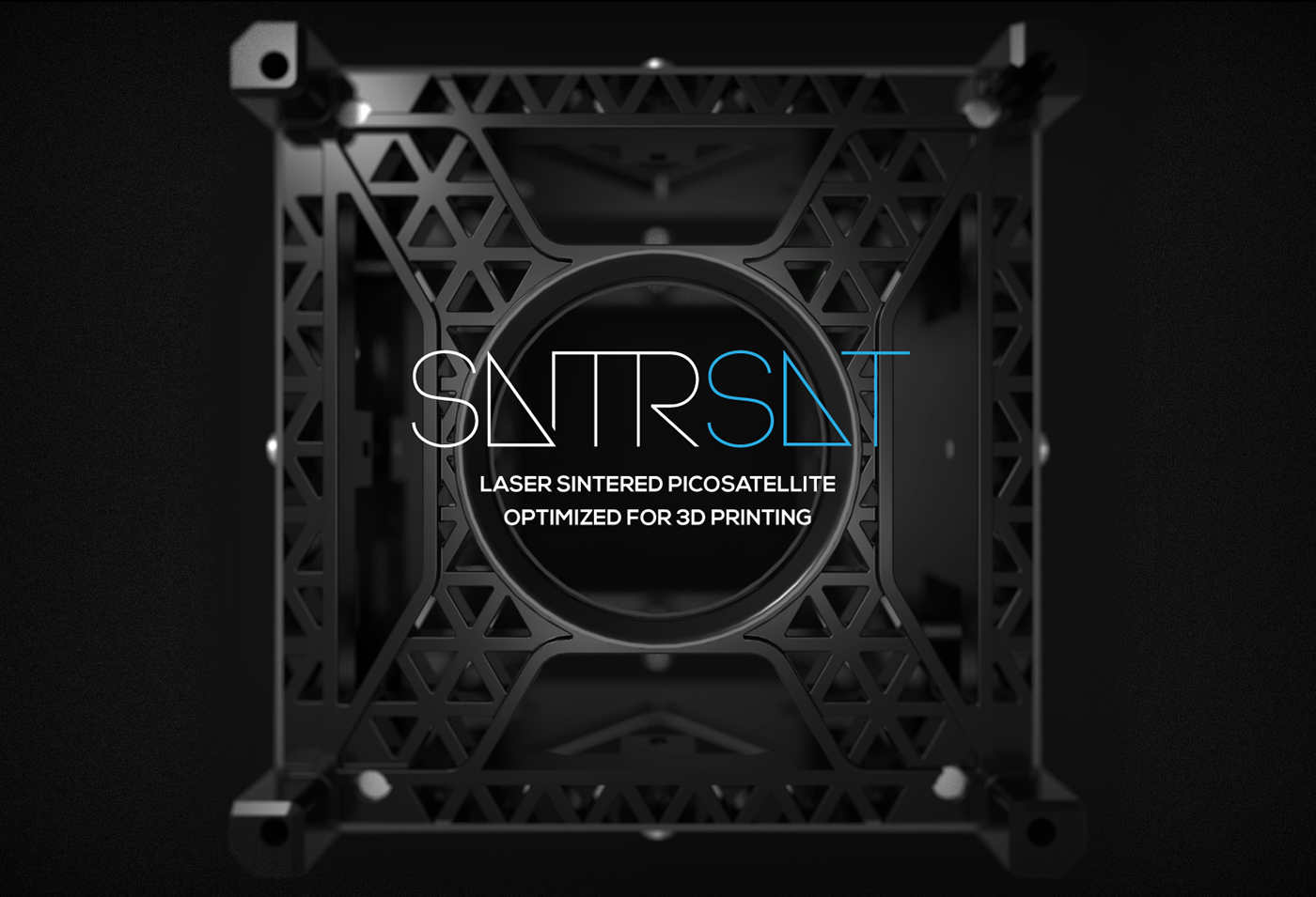 3d，satellite，miniature，Print，Cube，