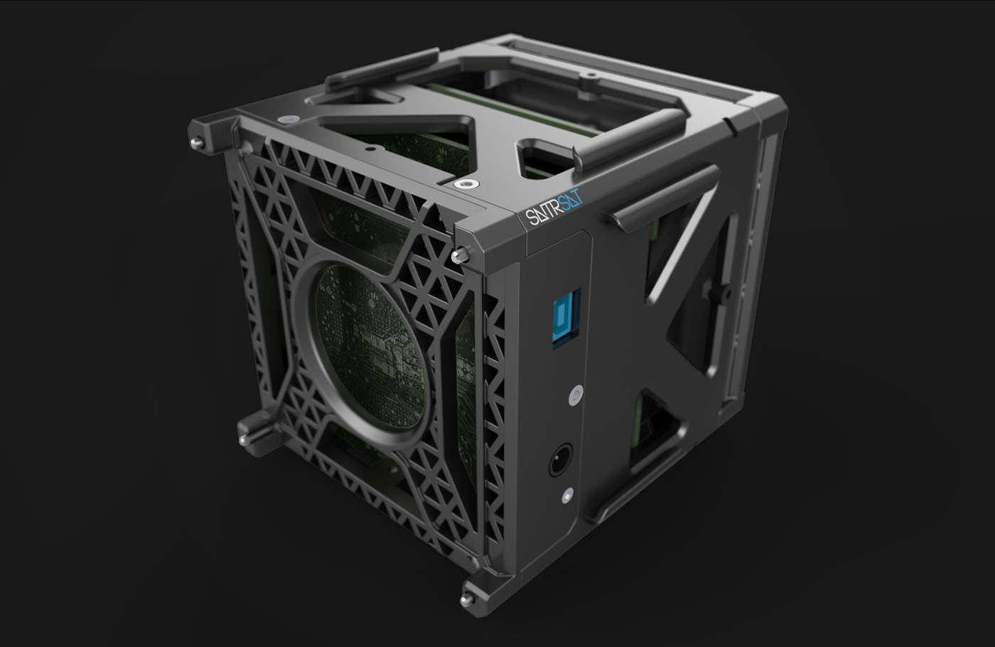 3d，satellite，miniature，Print，Cube，