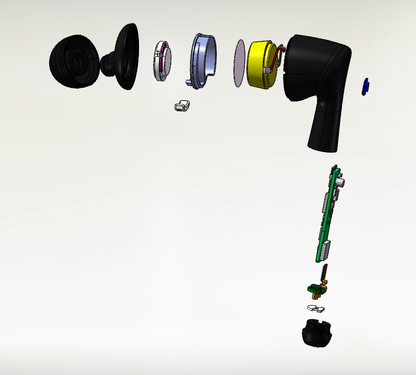 TWS headset，Structural design，3C products，Electronics，headset，product design，audio frequency，Charging box，