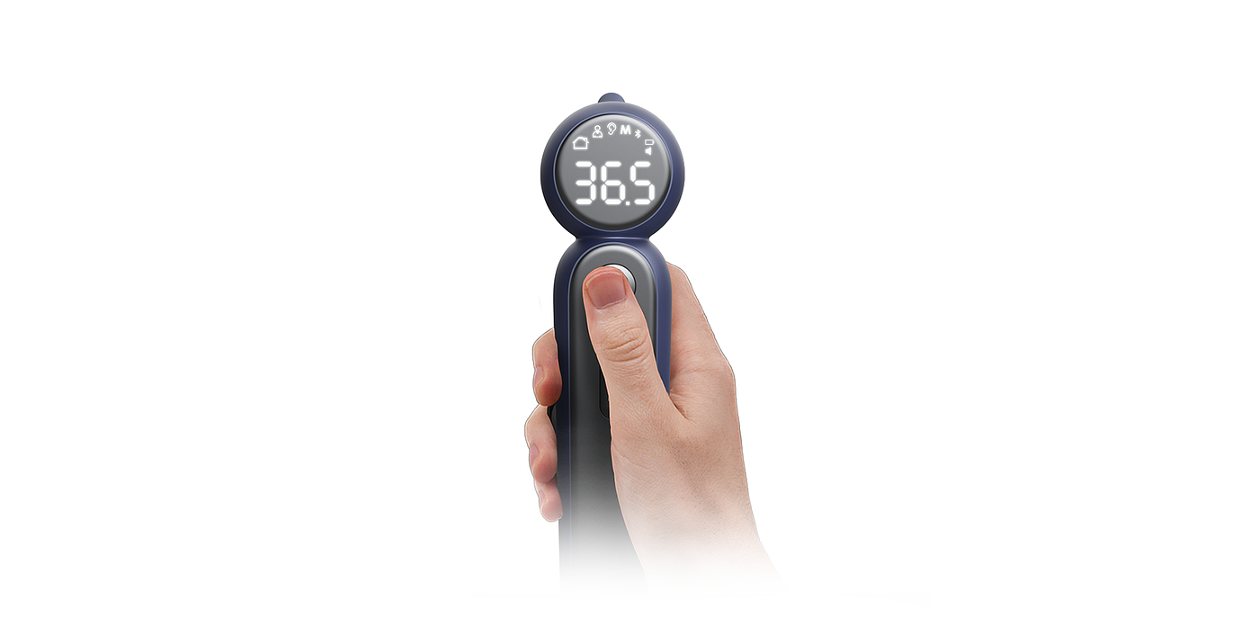 Ear frontal temperature gun，medical apparatus and instruments，Handheld device，household，