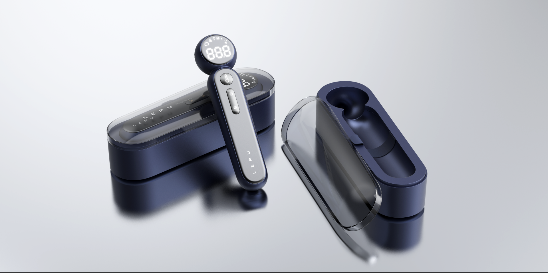 Ear frontal temperature gun，medical apparatus and instruments，Handheld device，household，