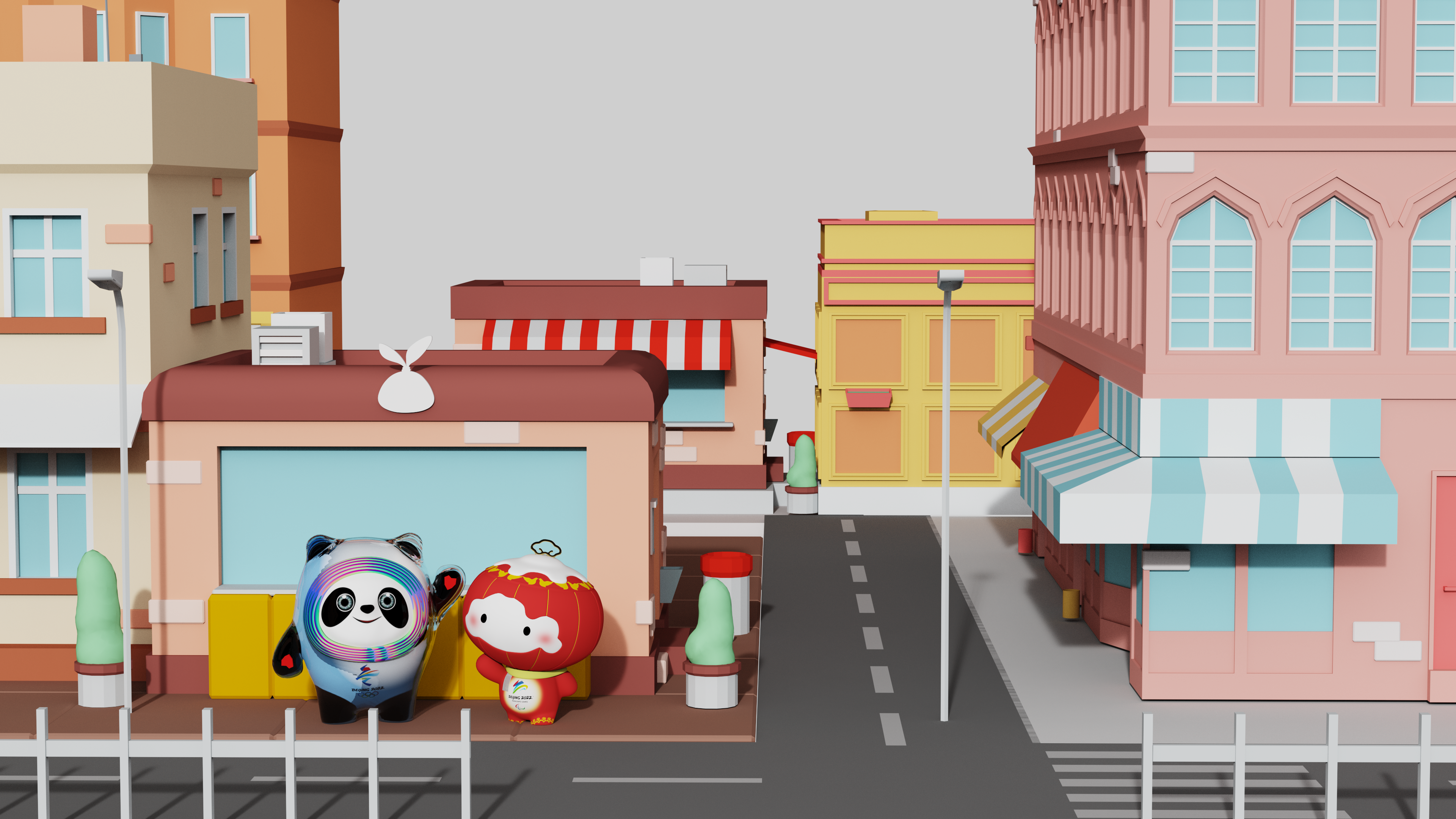 Mascot of 2022 Beijing Winter Olympic Games，