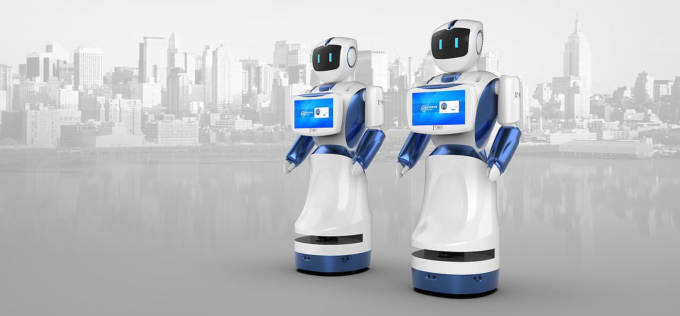 industrial design，mobile robot，Service robot，intelligent robot，Industrial design of round tower，Robot appearance design，Robot structure design，