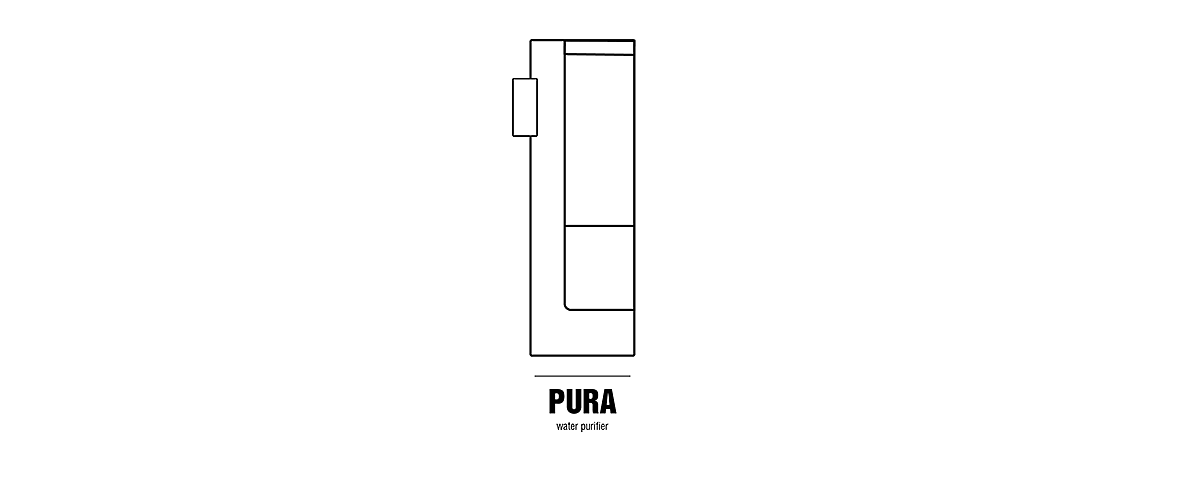 Waia，Pure，Water purifier，filter，Modern design，Usability design，