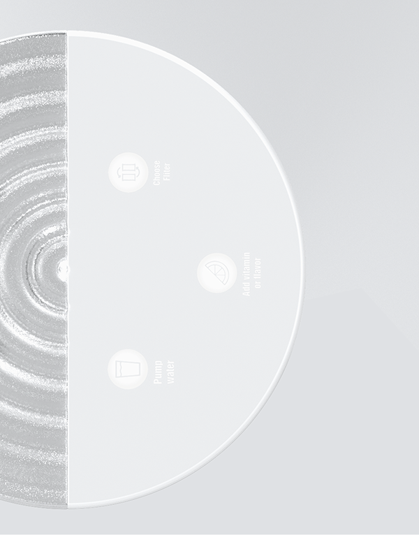 Waia，Pure，Water purifier，filter，Modern design，Usability design，
