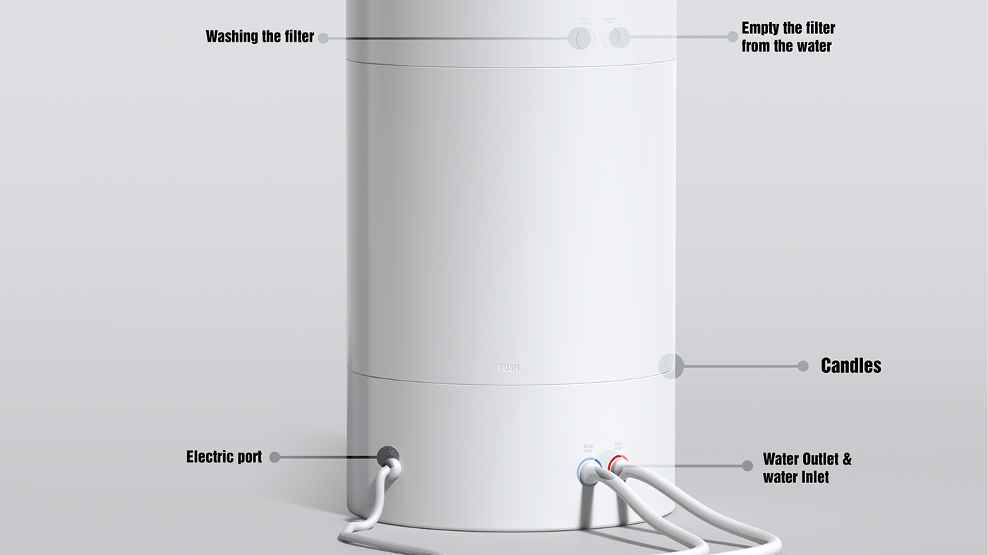 Waia，Pure，Water purifier，filter，Modern design，Usability design，