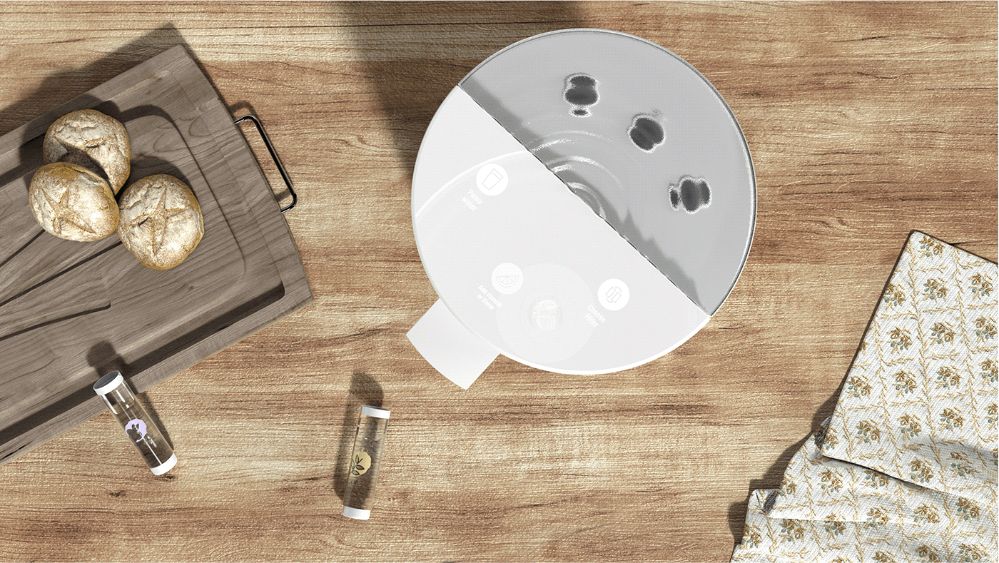 Waia，Pure，Water purifier，filter，Modern design，Usability design，