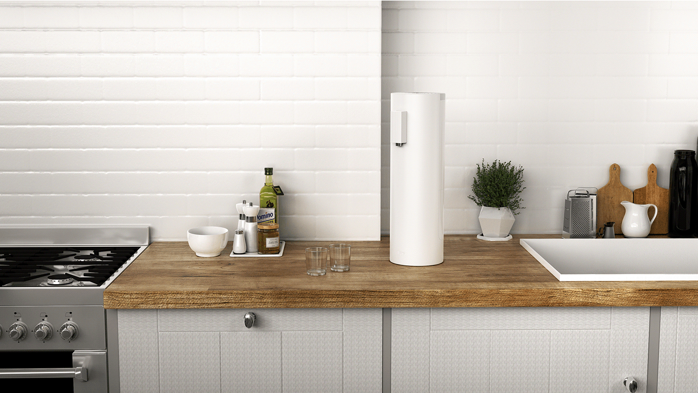 Waia，Pure，Water purifier，filter，Modern design，Usability design，