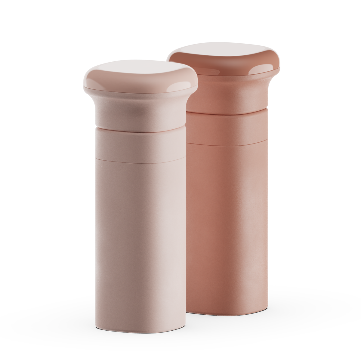 Francesco Brunetti，Duo，product design，Spice Grinder，Minimalist design ，Frosted ceramics，